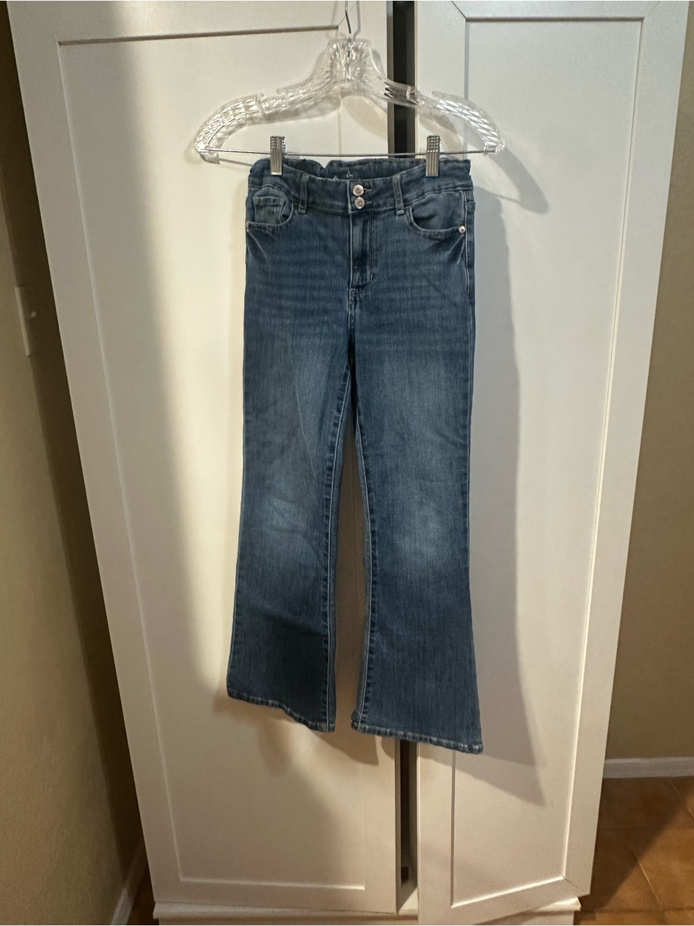 Jordache Sz 12 Mid-Rise Blue Flare Jeans for Girls